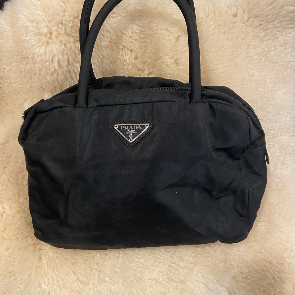 Prada Nylon Bowler Handbag